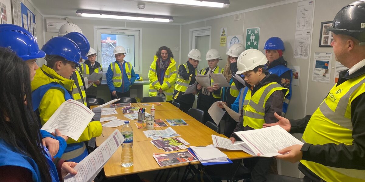 First students visit net zero new homes site to inspire careers in ...